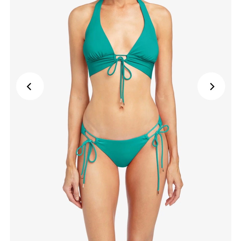 Robin piccone aqua teal  bikini top